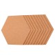 10Pcs/Set Soft Hexagon Board Cork Tiles Wood Sheet Notice Board Wall Bulletin Boards Photo Frame w/ Full Sticky Back for Pictures Photos Notes 10Pcs/Set Soft Hexagon Board Cork Tiles Wood Sheet Notice Board Wall Bulletin Boards Photo Frame w/ Full Sticky Back for Pictures Photos Notes