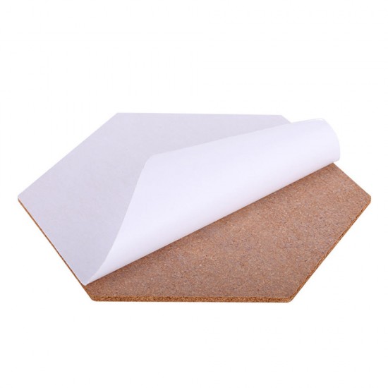 10Pcs/Set Soft Hexagon Board Cork Tiles Wood Sheet Notice Board Wall Bulletin Boards Photo Frame w/ Full Sticky Back for Pictures Photos Notes 10Pcs/Set Soft Hexagon Board Cork Tiles Wood Sheet Notice Board Wall Bulletin Boards Photo Frame w/ Full Sticky Back for Pictures Photos Notes