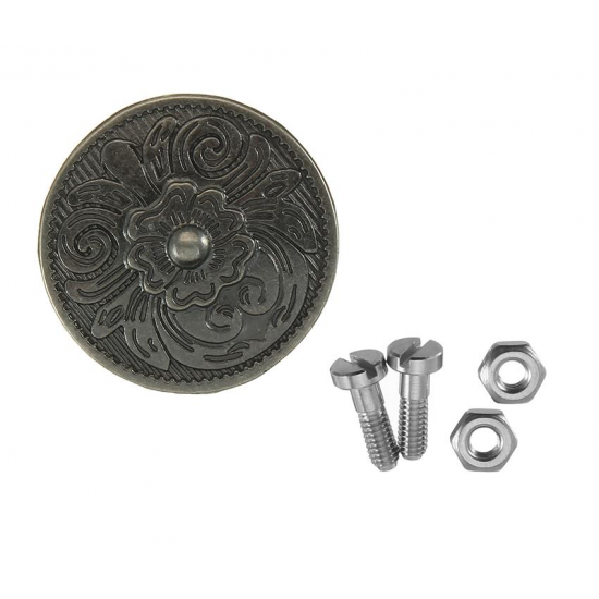 10Set DIY Leather Handbag Wallet Decoration with Antique Round Buttons and Sliver Rivets Hole Flower 10Set DIY Leather Handbag Wallet Decoration with Antique Round Buttons and Sliver Rivets Hole Flower