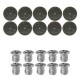 10Set DIY Leather Handbag Wallet Decoration with Antique Round Buttons and Sliver Rivets Hole Flower 10Set DIY Leather Handbag Wallet Decoration with Antique Round Buttons and Sliver Rivets Hole Flower