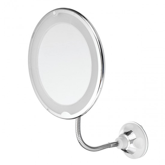 10X Magnifying Flexible LED Makeup Mirror Light 360° Rotary Super Suction Mirrors 10X Magnifying Flexible LED Makeup Mirror Light 360° Rotary Super Suction Mirrors