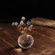 10cm 3D Crystal Apple Model Glass Craft Table Top Home Ornaments Decoration