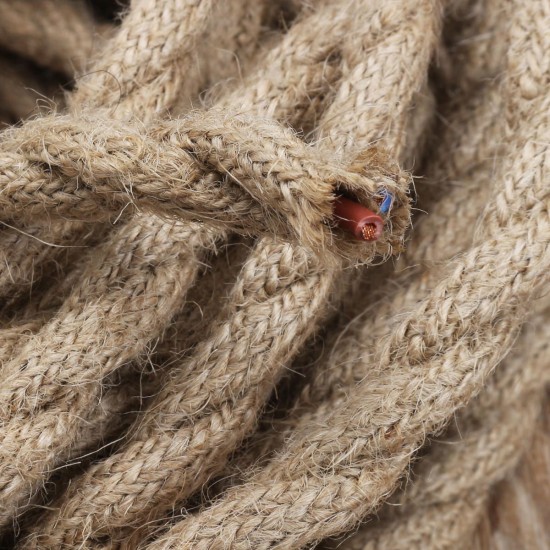 10m 2x0.75mm Hemp Rope Power Cable Wire Wire Braided Fabric Twisted 10m 2x0.75mm Hemp Rope Power Cable Wire Wire Braided Fabric Twisted