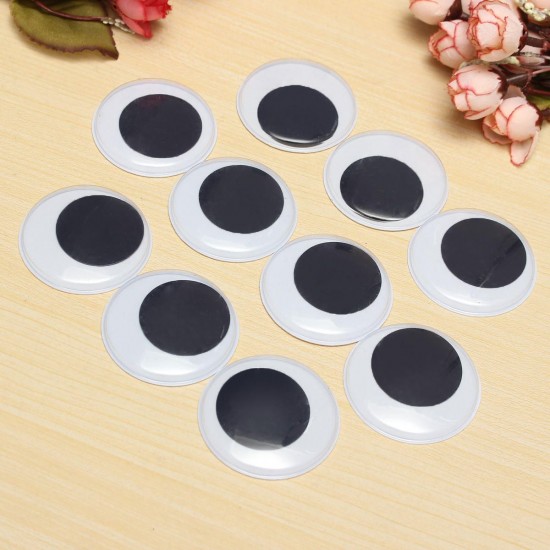 10pcs 50mm DIY Scrapbooking Crafts Toys Big Black Wiggly Wobbly Giant Googly Eyes 10pcs 50mm DIY Scrapbooking Crafts Toys Big Black Wiggly Wobbly Giant Googly Eyes