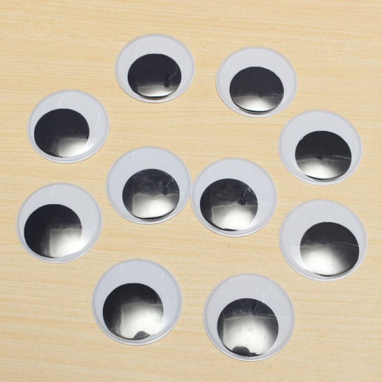 10pcs 50mm DIY Scrapbooking Crafts Toys Big Black Wiggly Wobbly Giant Googly Eyes 10pcs 50mm DIY Scrapbooking Crafts Toys Big Black Wiggly Wobbly Giant Googly Eyes