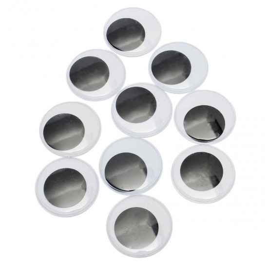 10pcs 50mm DIY Scrapbooking Crafts Toys Big Black Wiggly Wobbly Giant Googly Eyes 10pcs 50mm DIY Scrapbooking Crafts Toys Big Black Wiggly Wobbly Giant Googly Eyes