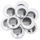 10pcs 50mm DIY Scrapbooking Crafts Toys Big Black Wiggly Wobbly Giant Googly Eyes 10pcs 50mm DIY Scrapbooking Crafts Toys Big Black Wiggly Wobbly Giant Googly Eyes