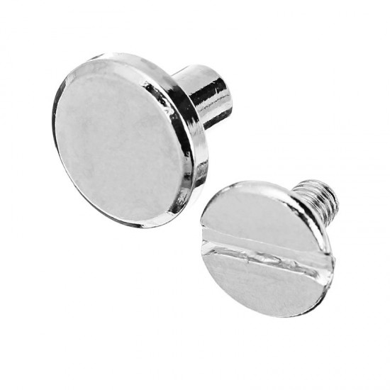10pcs 8mm Sliver Chicago Screw Round Flat Head Stud Rivet Leather Decoration Bookbinding 10pcs 8mm Sliver Chicago Screw Round Flat Head Stud Rivet Leather Decoration Bookbinding