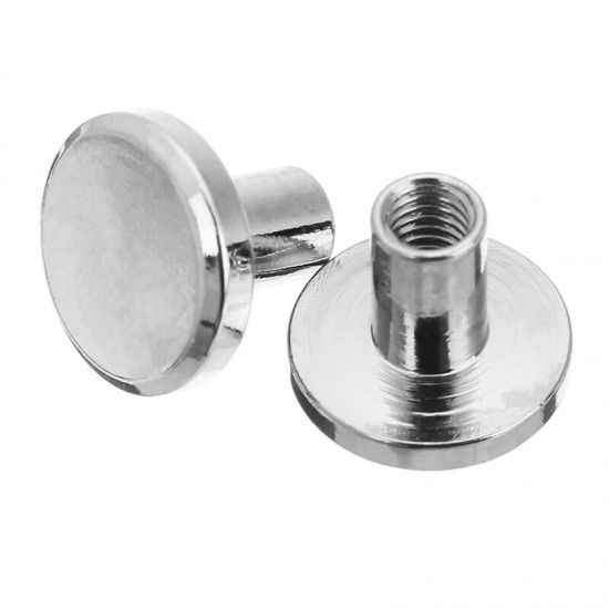 10pcs 8mm Sliver Chicago Screw Round Flat Head Stud Rivet Leather Decoration Bookbinding 10pcs 8mm Sliver Chicago Screw Round Flat Head Stud Rivet Leather Decoration Bookbinding