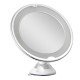 10x Magnifying Makeup Vanity Cosmetic Round Bathroom Mirrors with LED Light