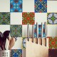 10x10/15x15/20x20cm Wall Tiles Stickers Kitchen Bathroom Toilet Waterproof PVC 10x10/15x15/20x20cm Wall Tiles Stickers Kitchen Bathroom Toilet Waterproof PVC