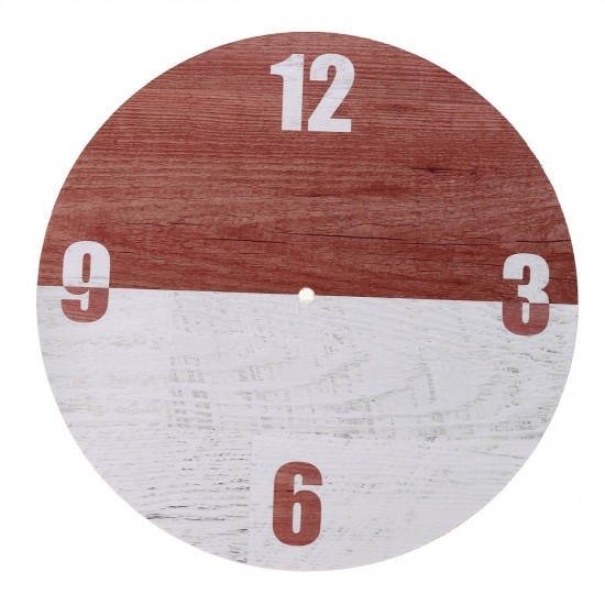 11'' DIY Digital Wood Wall Clock Diameter 28CM Seamless Hook For Home Office Bar 11'' DIY Digital Wood Wall Clock Diameter 28CM Seamless Hook For Home Office Bar