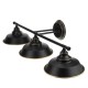 110-250V 60W Morden Vintage Wall Lamp Set Bathroom Powder Room Living Room Bar Decoration Lighting Black With 1 Threaded Assembly Pole 1 Straight Rod 1 Chassis 1 Pack Screw Accessories