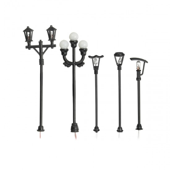 1:100 HO Scale Model Garden Light LED Street Light Scenery Building Lamppost DIY 1:100 HO Scale Model Garden Light LED Street Light Scenery Building Lamppost DIY