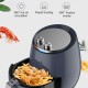 110V 1400W Electric Large Deep Air Fryer Timer Temperature Control Safe