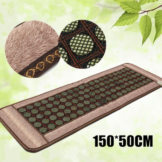 110V Natural Jade Tourmaline Massage Stones Infrared Heating Mat Massager Accessories 50*150CM 110V Natural Jade Tourmaline Massage Stones Infrared Heating Mat Massager Accessories 50*150CM