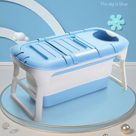 114x86x60cm Folding Bathtub Bath Barrel Soaking Tub Large Capacity For Baby Child Adult Bathtub