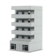 1/150 1/100 N Scale Residential Public Housing Room Building Model Assembled