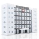 1/150 N Scale Hospital Buildings Model Office Skyscraper Assembled Plastic Parts 1/150 N Scale Hospital Buildings Model Office Skyscraper Assembled Plastic Parts