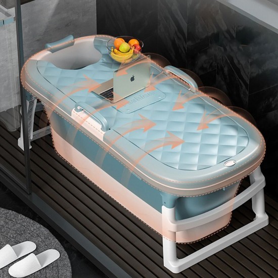 1.15/1.38m Large Thickened Bathtub Bath Barrel Adult Children's Folding Tub Basin Baby Swim Tub Sauna 2size 1.15/1.38m Large Thickened Bathtub Bath Barrel Adult Children's Folding Tub Basin Baby Swim Tub Sauna 2size