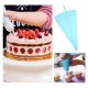 117pcs Cake Decorations Kit Supplies Cake Turntable Spatula Bag Pastry Nozzle Tool Set