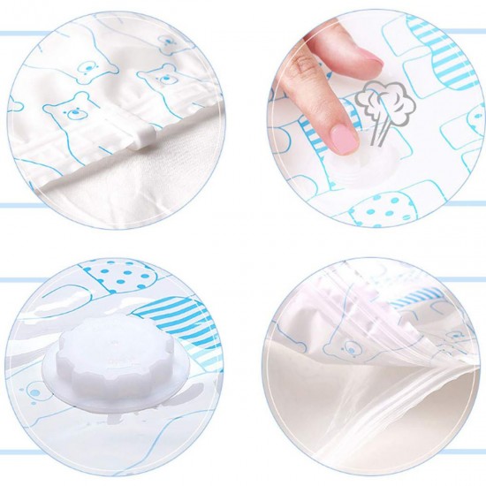 11Pcs Travel Vacuum Storage Bags Space Saver Bag for Clothes Comforters Blankets Mattress Pillows With Pump