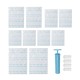 11Pcs Travel Vacuum Storage Bags Space Saver Bag for Clothes Comforters Blankets Mattress Pillows With Pump