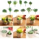 11Pcs/Set Artificial Succulent Flower Floral Plants Home Garden DIY Landscape Decorations