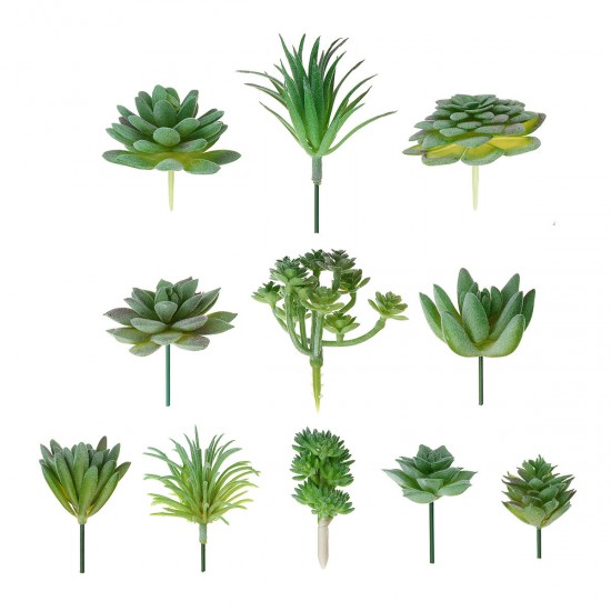 11Pcs/Set Artificial Succulent Flower Floral Plants Home Garden DIY Landscape Decorations 11Pcs/Set Artificial Succulent Flower Floral Plants Home Garden DIY Landscape Decorations