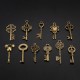 11pcs Mixed Antique Vtg old look Ornate Bronze Skeleton Keys Lot Pendant Fancy Heart Decorations