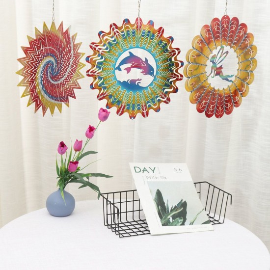 12'' 3D Fairy Garden Wind Spinner Sun Catcher Cyclone Yard Outdoor Decorations 12'' 3D Fairy Garden Wind Spinner Sun Catcher Cyclone Yard Outdoor Decorations