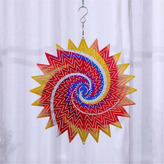 12'' 3D Fairy Garden Wind Spinner Sun Catcher Cyclone Yard Outdoor Decorations 12'' 3D Fairy Garden Wind Spinner Sun Catcher Cyclone Yard Outdoor Decorations