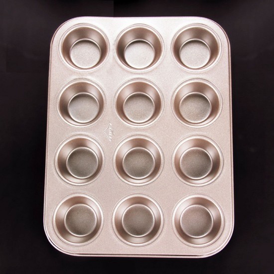 12 Grid Cake Mold Pan Muffin Cupcake Bakeware Oven Tray Mould 12 Grid Cake Mold Pan Muffin Cupcake Bakeware Oven Tray Mould