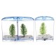 1/2 Grids Mini Betta Aquarium Fish Tank Isolation Box Portable With Divider