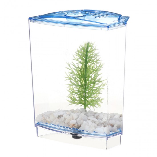 1/2 Grids Mini Betta Aquarium Fish Tank Isolation Box Portable With Divider