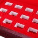 12 Holes Wooden Box For Championship Ring Collection Display Red Black 12 Holes Wooden Box For Championship Ring Collection Display Red Black