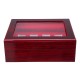 12 Holes Wooden Box For Championship Ring Collection Display Red Black 12 Holes Wooden Box For Championship Ring Collection Display Red Black