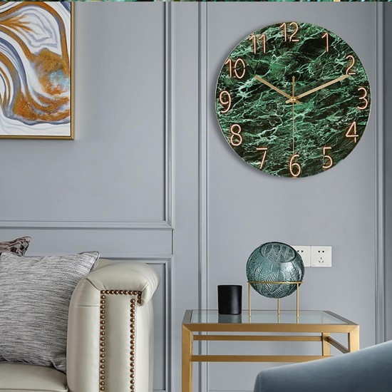 12 Inch Fashion Glass Quartz Clock Home Living Quiet Silent Simple Clock 12 Inch Fashion Glass Quartz Clock Home Living Quiet Silent Simple Clock