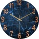 12 Inch Fashion Glass Quartz Clock Home Living Quiet Silent Simple Clock