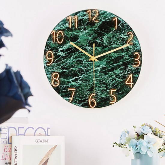 12 Inch Fashion Glass Quartz Clock Home Living Quiet Silent Simple Clock 12 Inch Fashion Glass Quartz Clock Home Living Quiet Silent Simple Clock