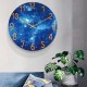 12 Inch Fashion Glass Quartz Clock Home Living Quiet Silent Simple Clock