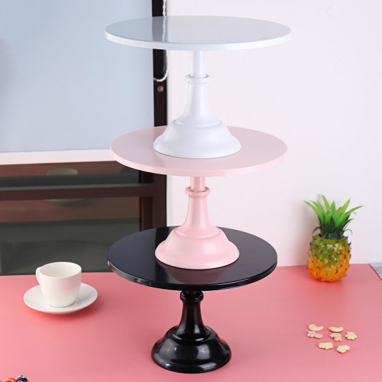 12 Inch Iron Round Cake Stand Pedestal Dessert Candy Holder Wedding Party Decorations