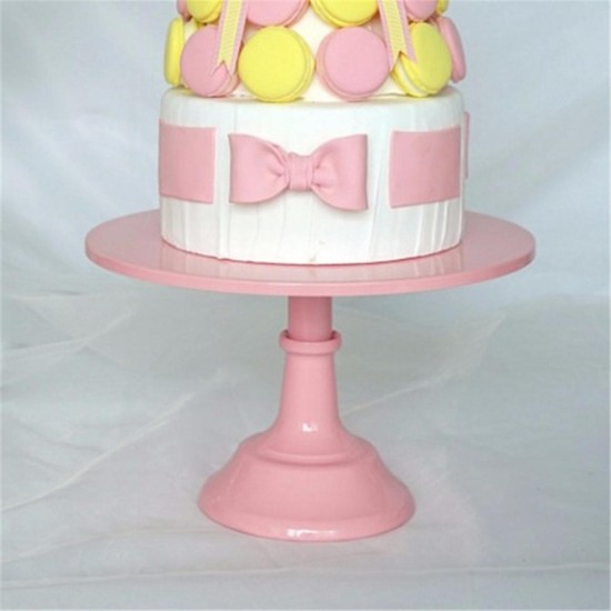 12 Inch Iron Round Cake Stand Pedestal Dessert Candy Holder Wedding Party Decorations