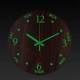 12 Inch Luminous Wall Clock Quartz Clocks Home Bedroom Decorations Glow In The Dark