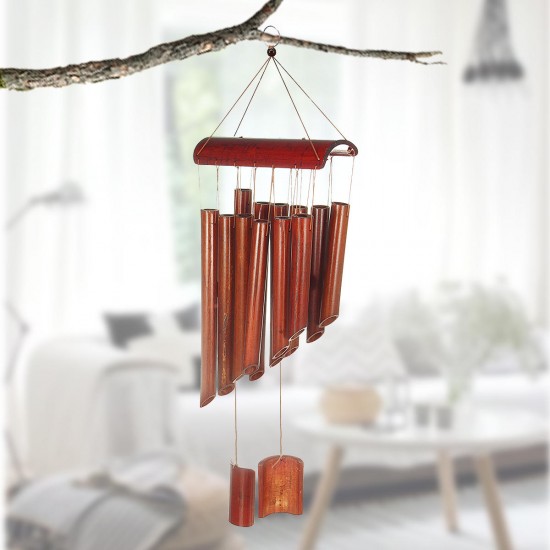 12 Tubes Bamboo Wind Chime Wooden Garden Yark Patio Home Decorations Hanging Ornament 12 Tubes Bamboo Wind Chime Wooden Garden Yark Patio Home Decorations Hanging Ornament