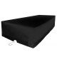 12 seater Furniture Cover Waterproof Outdoor Garden Table Polyester Rectangular Protective Dust Proof Cover 350 x 260 x 90cm