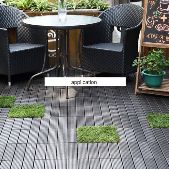 12 x 12 Inch 6 Pack Outdoor Four Slat Wood-Plastic Composite Interlocking Decking Tile Anti-skid Swimming Pool Floor Mat 12 x 12 Inch 6 Pack Outdoor Four Slat Wood-Plastic Composite Interlocking Decking Tile Anti-skid Swimming Pool Floor Mat