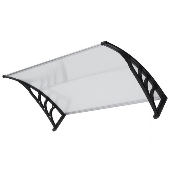 120 x 75 cm Plastic Canopy Awning Shelter Waterproof Rack for Shelf House Yard Roof 120 x 75 cm Plastic Canopy Awning Shelter Waterproof Rack for Shelf House Yard Roof
