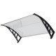 120 x 75 cm Plastic Canopy Awning Shelter Waterproof Rack for Shelf House Yard Roof