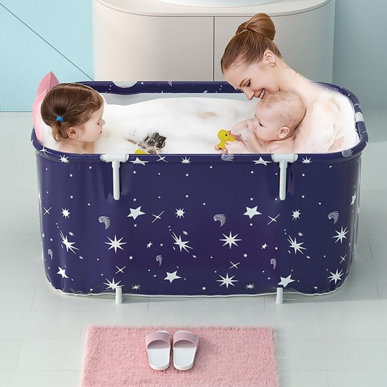 120*55*50CM Large Bath Sauna Adult Folding Bathtub Barrel SPA Household Family Tub 120*55*50CM Large Bath Sauna Adult Folding Bathtub Barrel SPA Household Family Tub